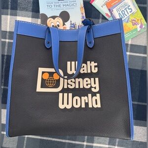 Coach x Disney Parks Walt Disney World Leather Field Tote